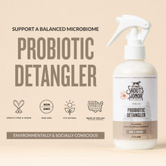 Avocado oil hydration action showing nourished coat after detangling