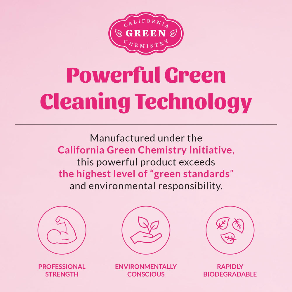 Eco-friendly and cruelty-free seal complements the green chemistry narrative.