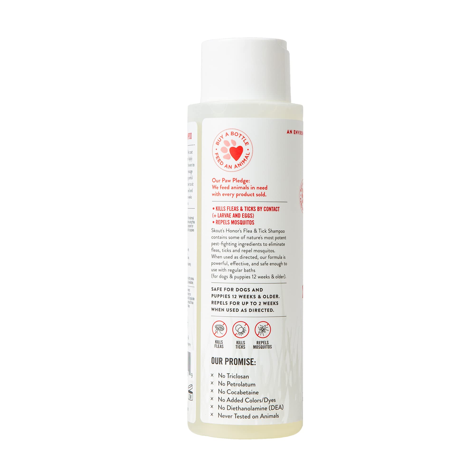 Skout's Honor cedarwood aroma image emphasizes a pleasant scent during bath time.