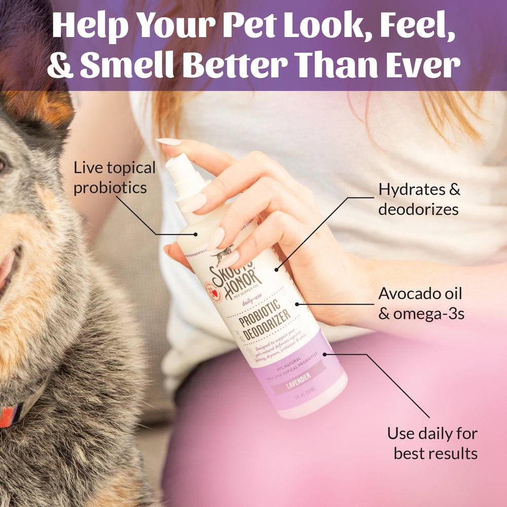 Even spray coverage during daily use on a pet.