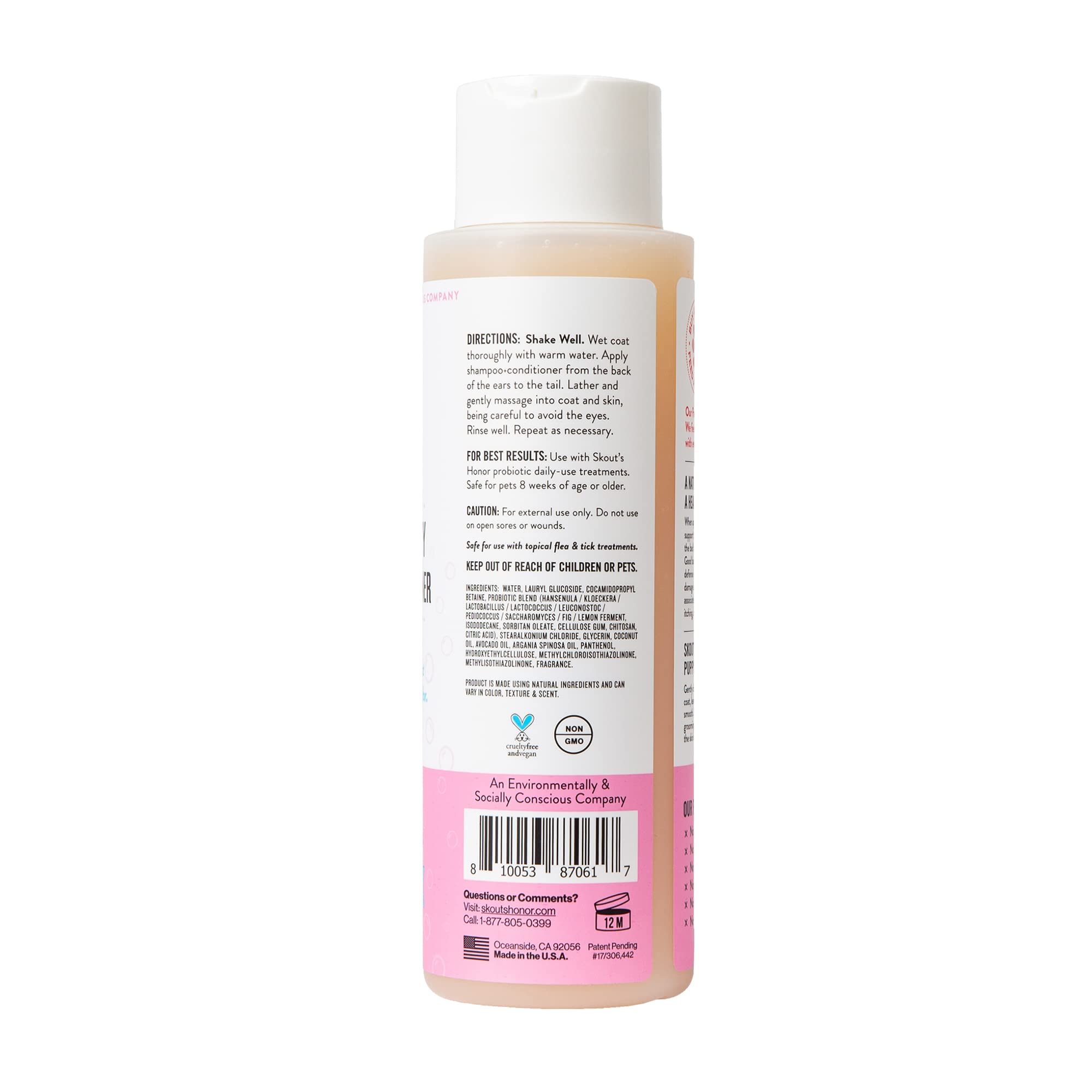 Skout’s Honor deodorizing dog shampoo—refreshes coats between baths.