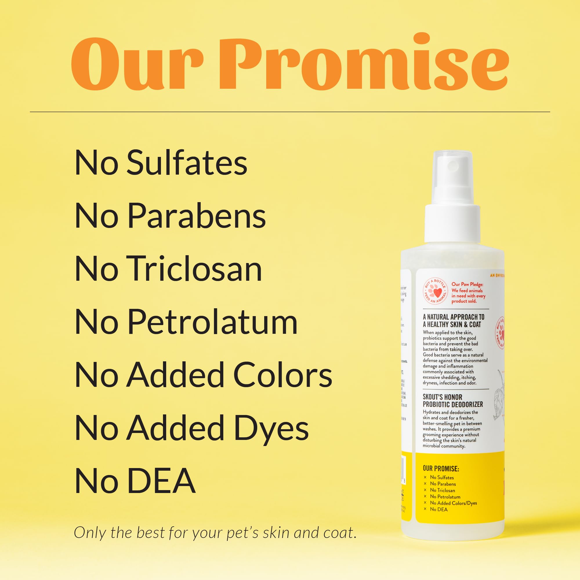 Skout's Honor paraben- and sulfate-free formula for gentle care