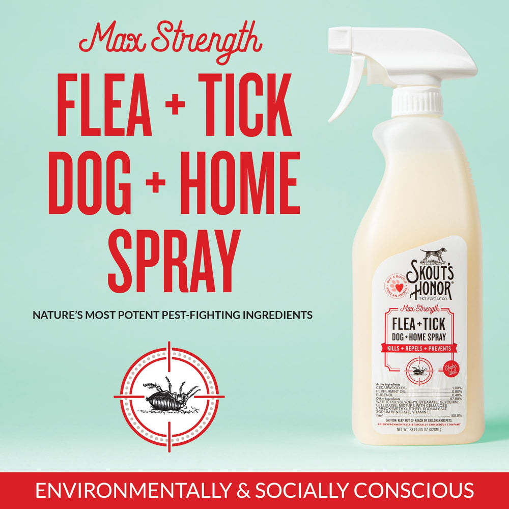 Max-strength formula targets fleas, ticks, and larvae on contact for dogs.