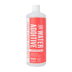 SKOUT'S HONOR peanut butter bacon water additive bottle for easy daily dosing and flavor.