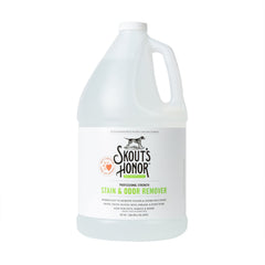 SKOUT'S HONOR 128oz bottle for powerful stain removal on carpets and upholstery