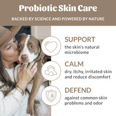 Skout’s Honor probiotic shampoo ingredients label highlights 97% natural content