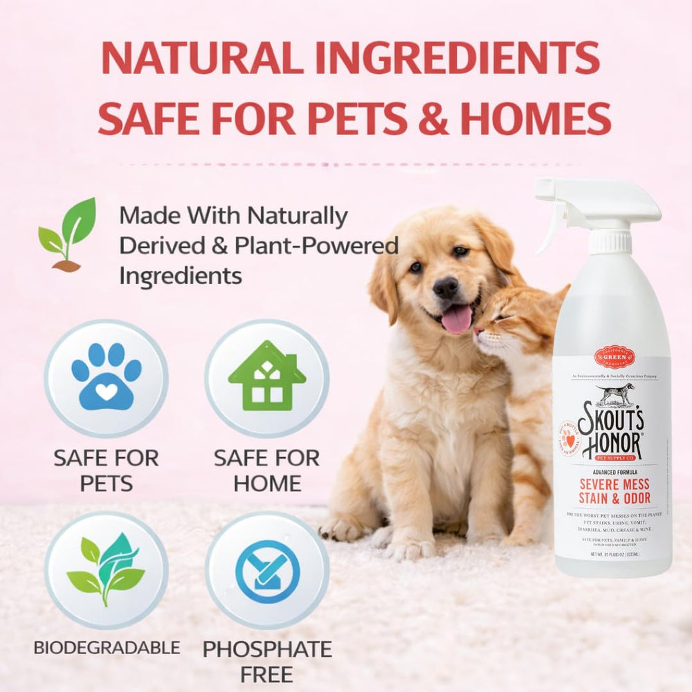 SKOUT'S HONOR Severe Mess cleans bedding and fabrics safely