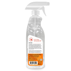 SKOUT'S HONOR Stay Off! spray in action deterring dogs from specific spots.