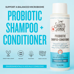 Skout's Honor Unscented Probiotic Cat Shampoo foam texture ready to lather.