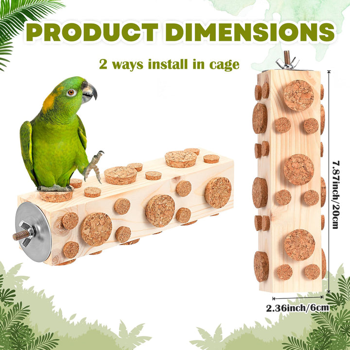 Skyygemm foraging toy for birds fits cage and stimulates curiosity