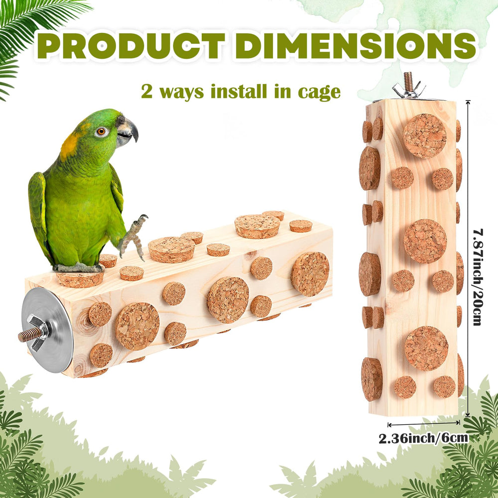 Skyygemm foraging toy for birds fits cage and stimulates curiosity