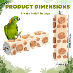 Skyygemm foraging toy for birds fits cage and stimulates curiosity