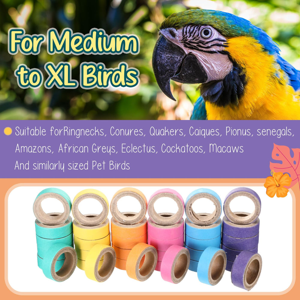 Skygyemm beak-workout rings support foot dexterity and physical play