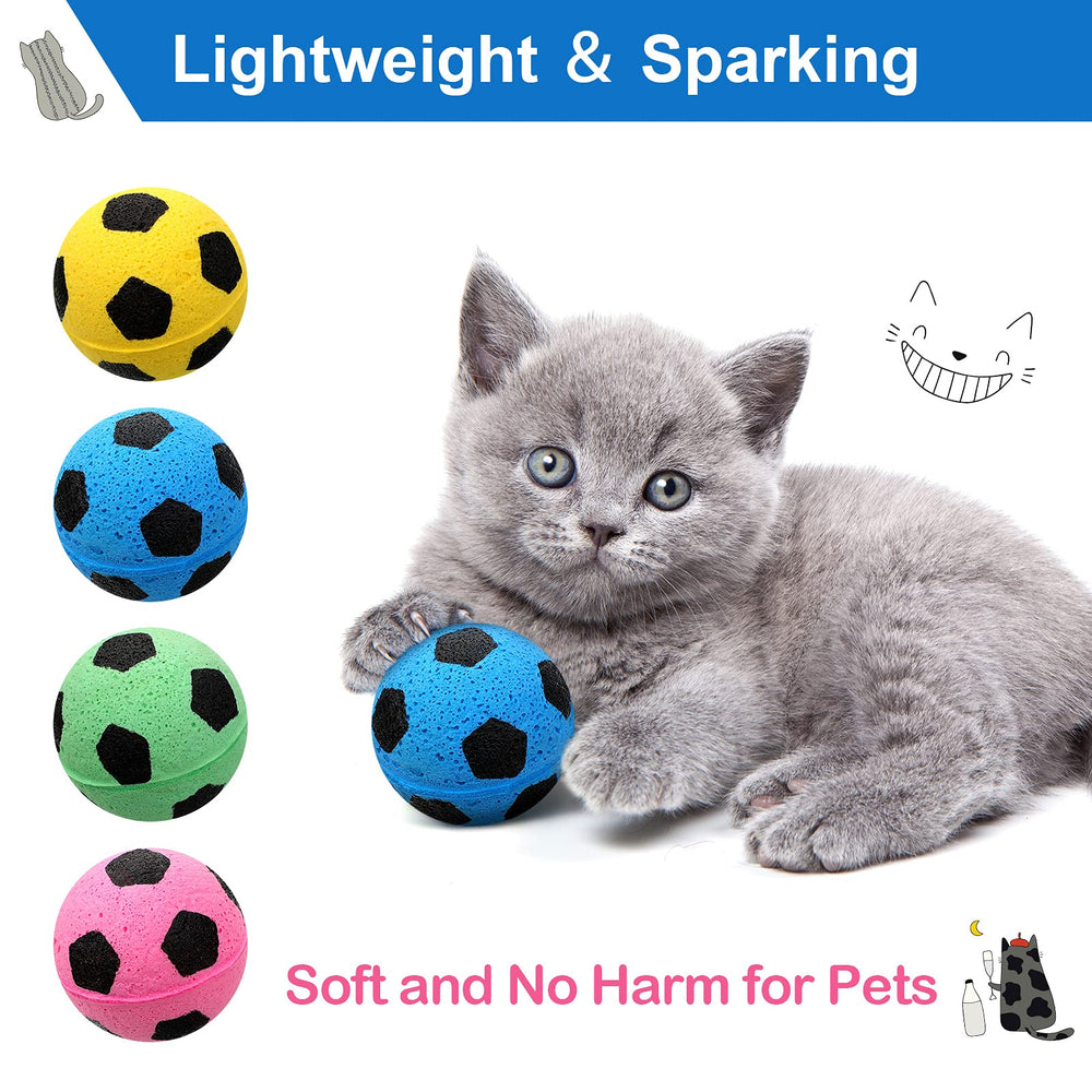Skylety cat soccer ball blue enhances swat-and-fetch fun
