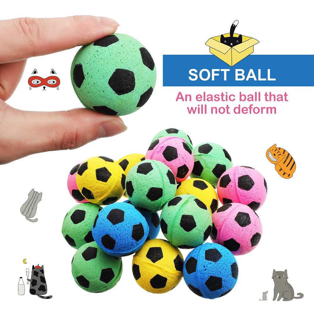 Skylety 32-pack cat soccer balls ready for sharing with family