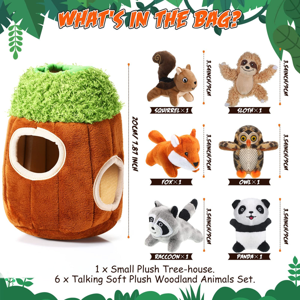 Skylety woodland animals squeaky toys enhancing sensory engagement during play