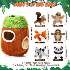 Skylety woodland animals squeaky toys enhancing sensory engagement during play