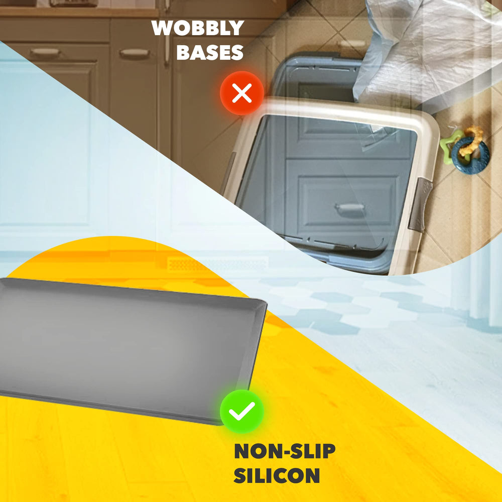 Skywin TidyFriend anti-slip base keeps pads secure on floors