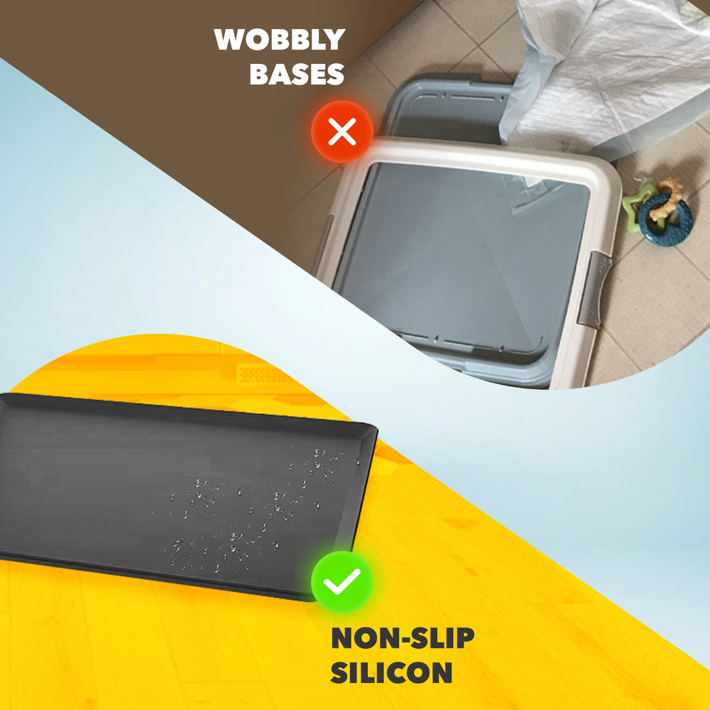 Skywin TidyFriend anti-slip base keeps pads secure during play sessions.