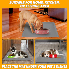 Skywin TidyFriend dishwasher-safe silicone mat for quick, hygienic cleanup.