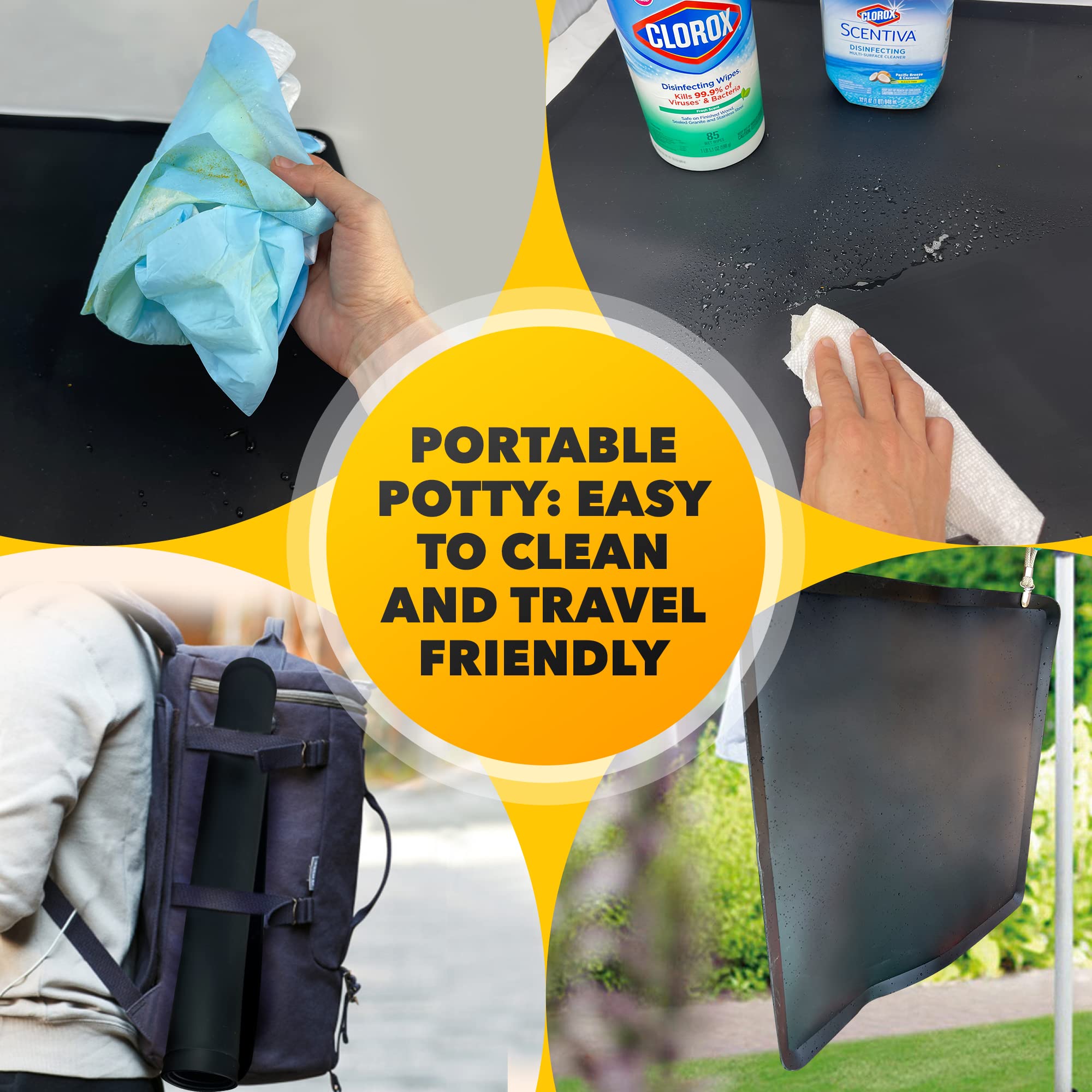 Skywin TidyFriend sturdy tray stays in place during active dogs.