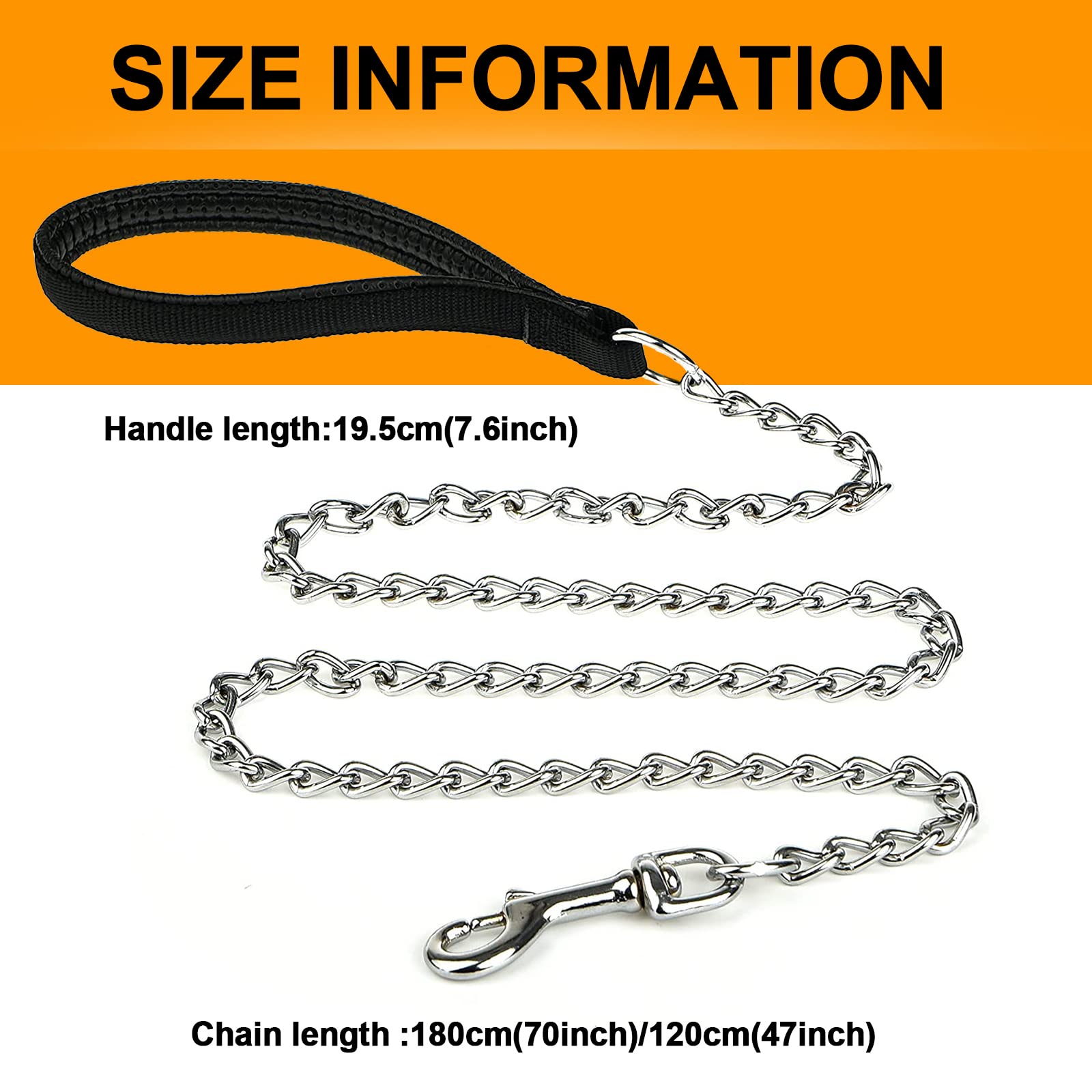 SLE 180cm length leash ideal for keeping close control in crowds.