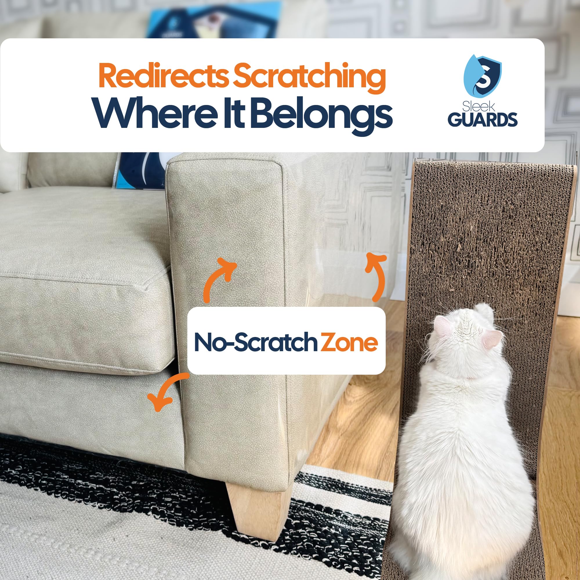 Invisible Sleek Guards barrier shields fabric without bulk.