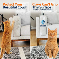 Sleek Guards standard sheet applied to armrest for discreet protection.