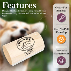 SleekEZ dog brush delivers painless deshedding with minimal tugging.