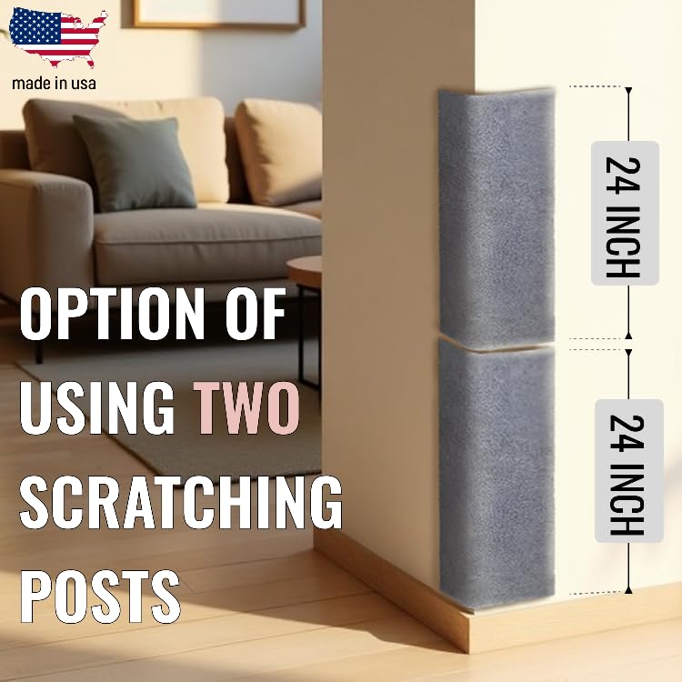 SleepGround 24x12 inch vertical scratching surface supports kittens to large cats