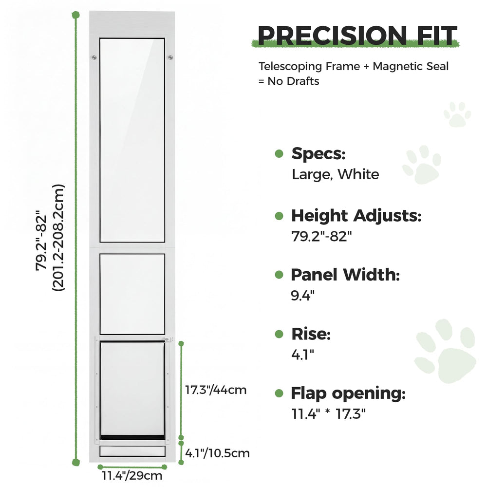 Slevoo height adjustment shown for standard US sliding doors