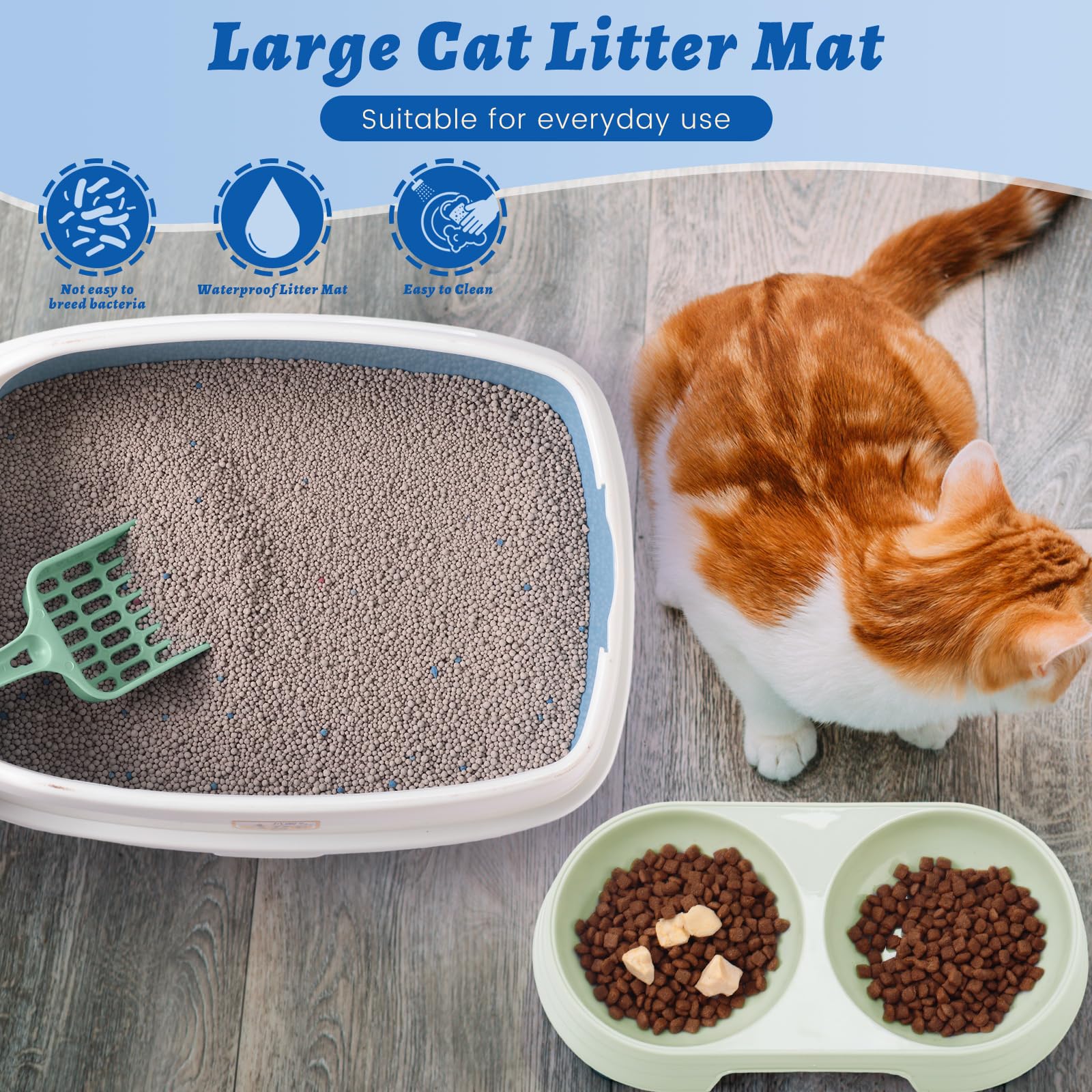 Sliner inclined high-side litter box supports easier scooping