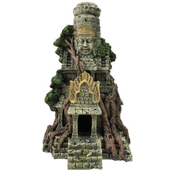 SLOCME Angkor Wat Buddha statue in aquarium offers tranquil focal point and cultural charm