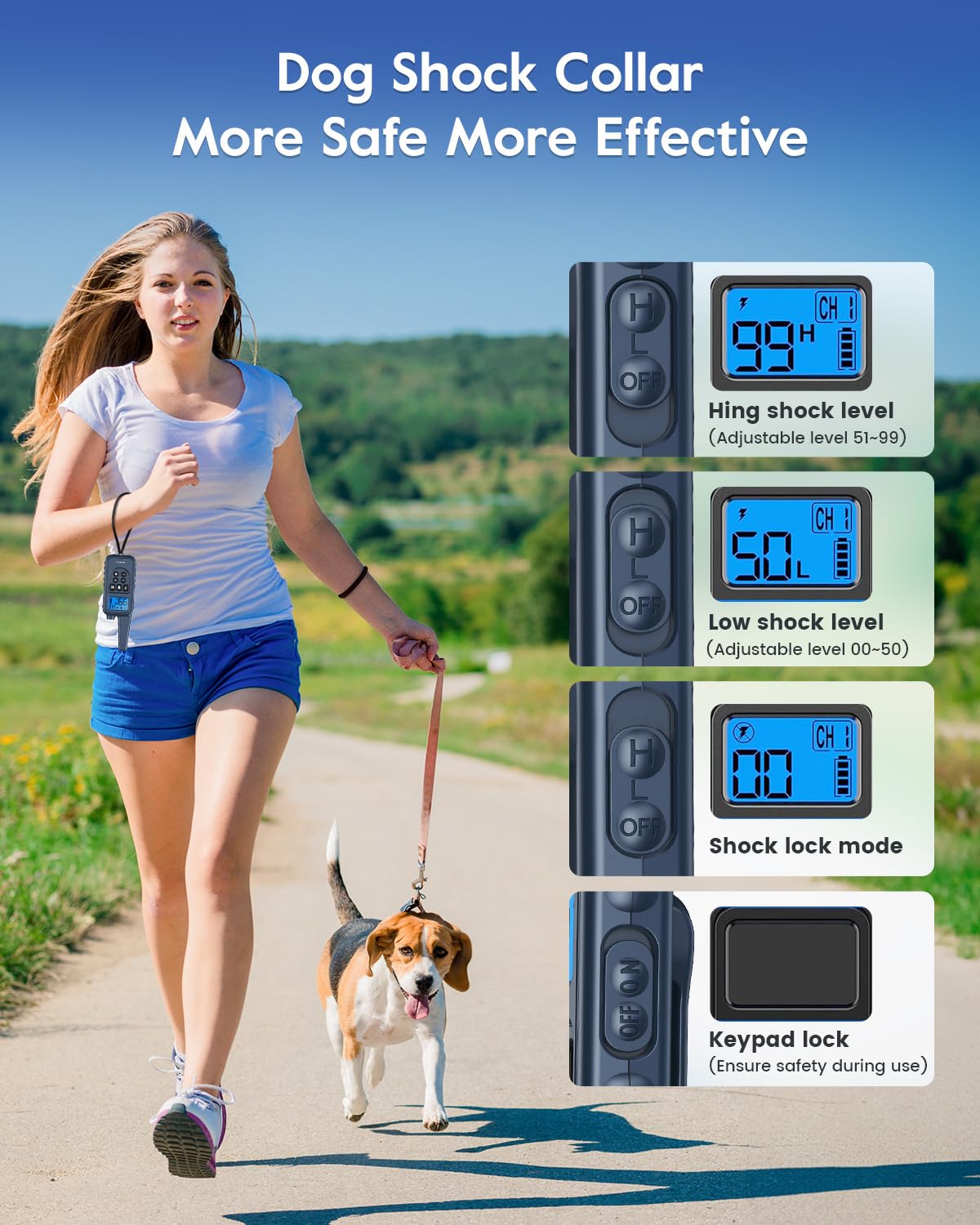SLOPEHILL IP68 waterproof collar designed for outdoor use