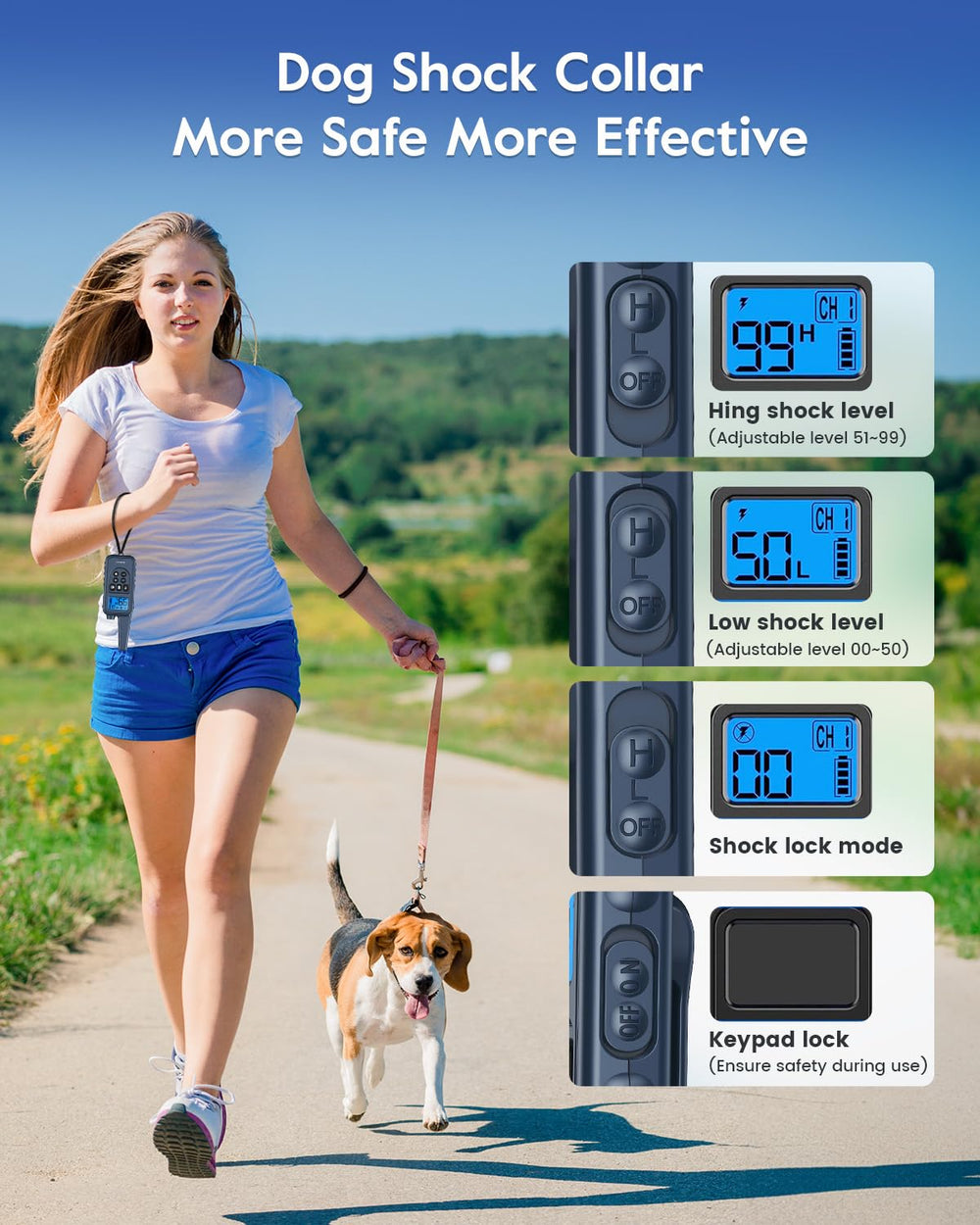 SLOPEHILL IP68 waterproof collar designed for outdoor use