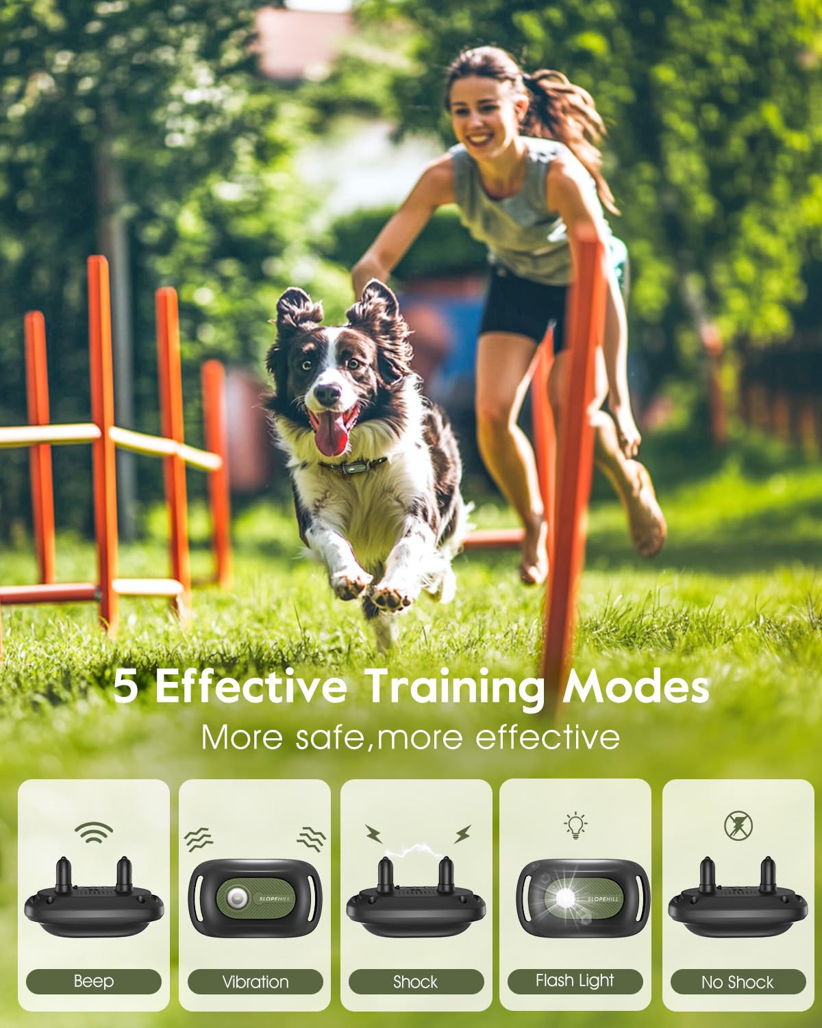 SLOPEHILL adjustable collar strap fitting a range of dog sizes