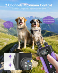 SLOPEHILL collar with flashing light for locating your dog at night