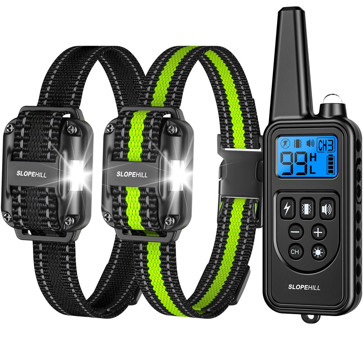 SLOPEHILL dog collar waterproof design supports all-weather training.