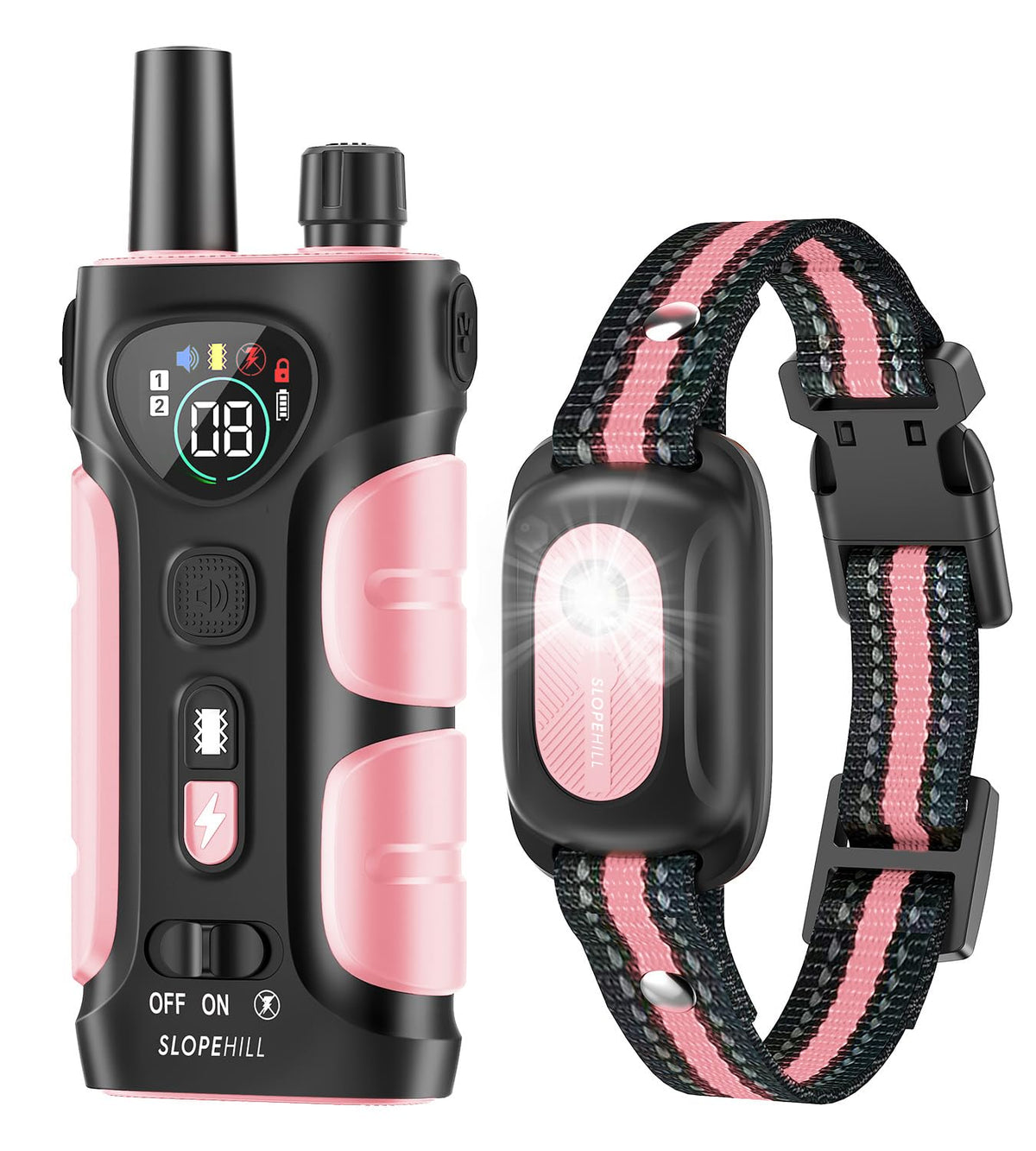SLOPEHILL dog shock collar with remote for effective training at distance