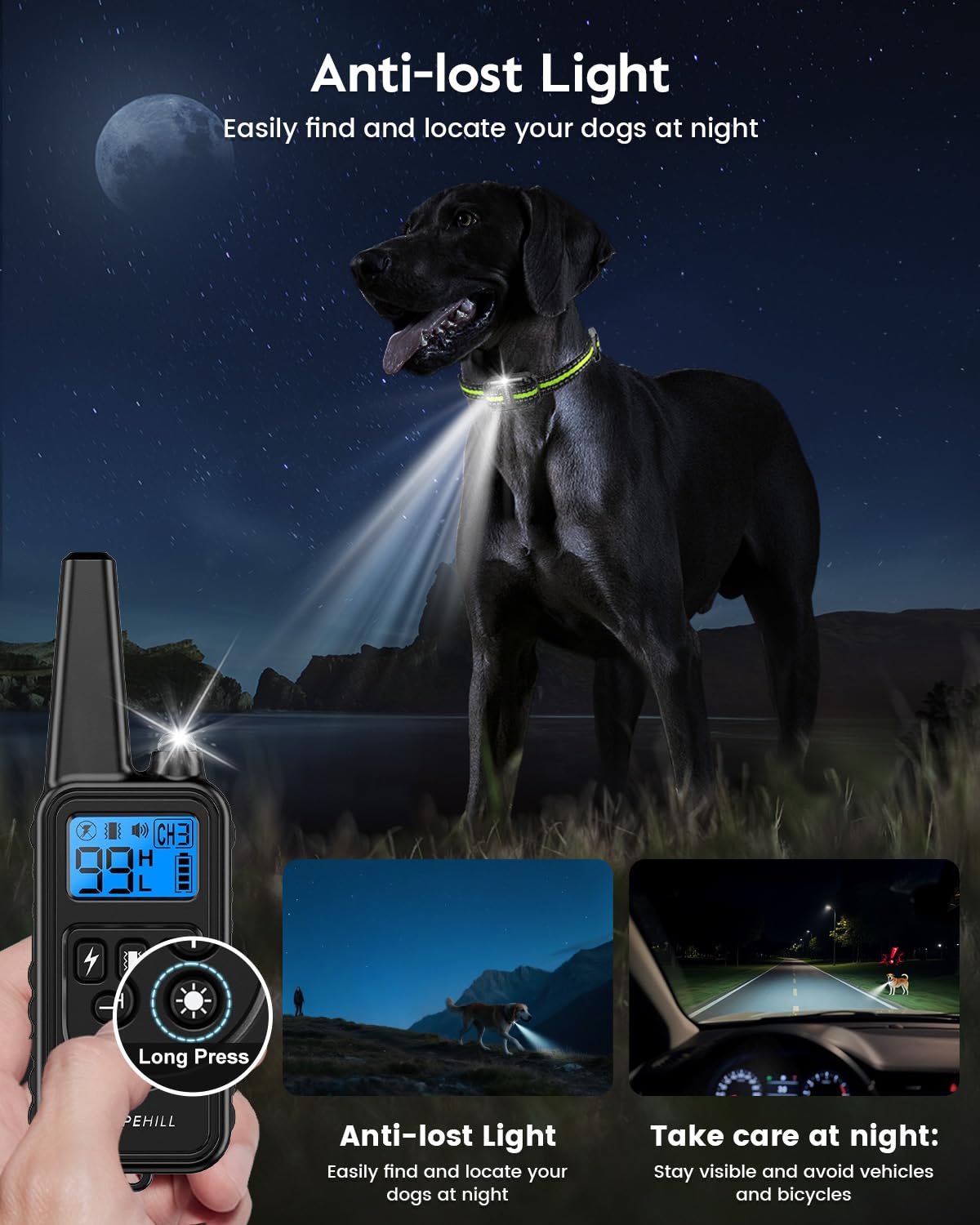 SLOPEHILL adjustable-band fits a wide range of dog sizes comfortably