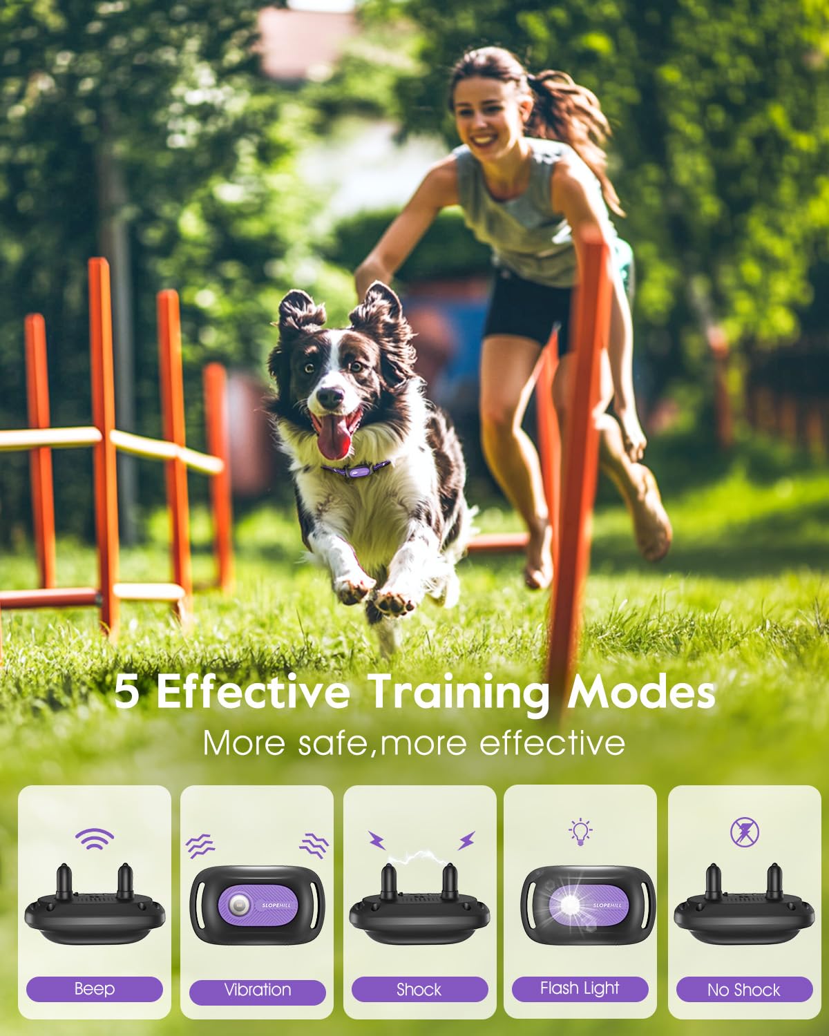 SLOPEHILL remote controls range up to 4200ft for outdoor training
