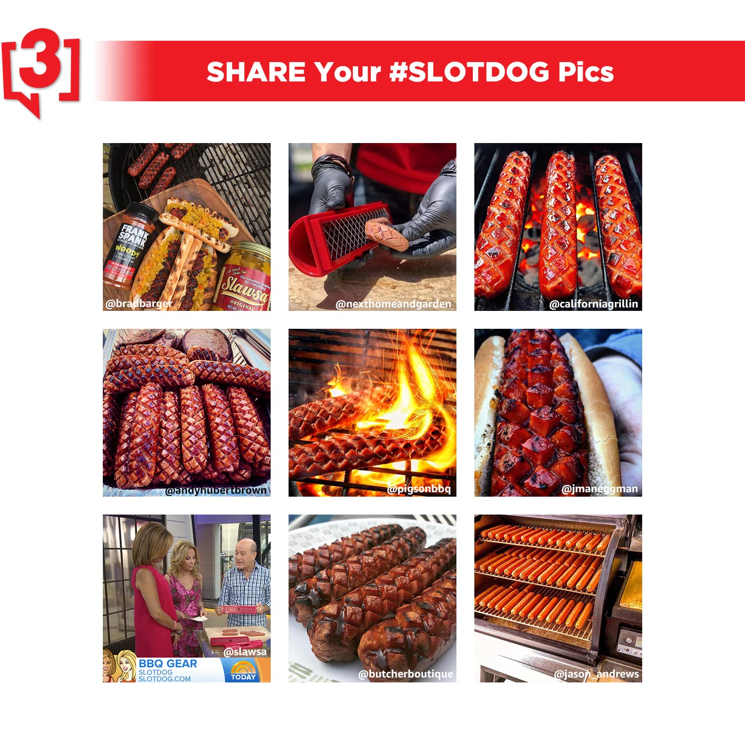 SLOTDOG 10-inch slicer with ergonomic handle for easy use
