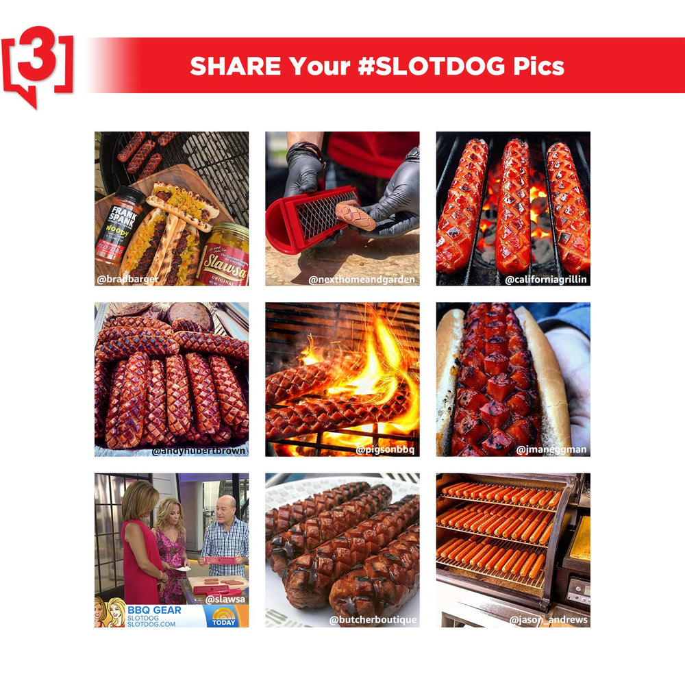 SLOTDOG 10-inch slicer with ergonomic handle for easy use