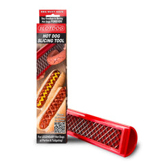 SLOTDOG hot dog slicer with stainless blades for precise cross slots