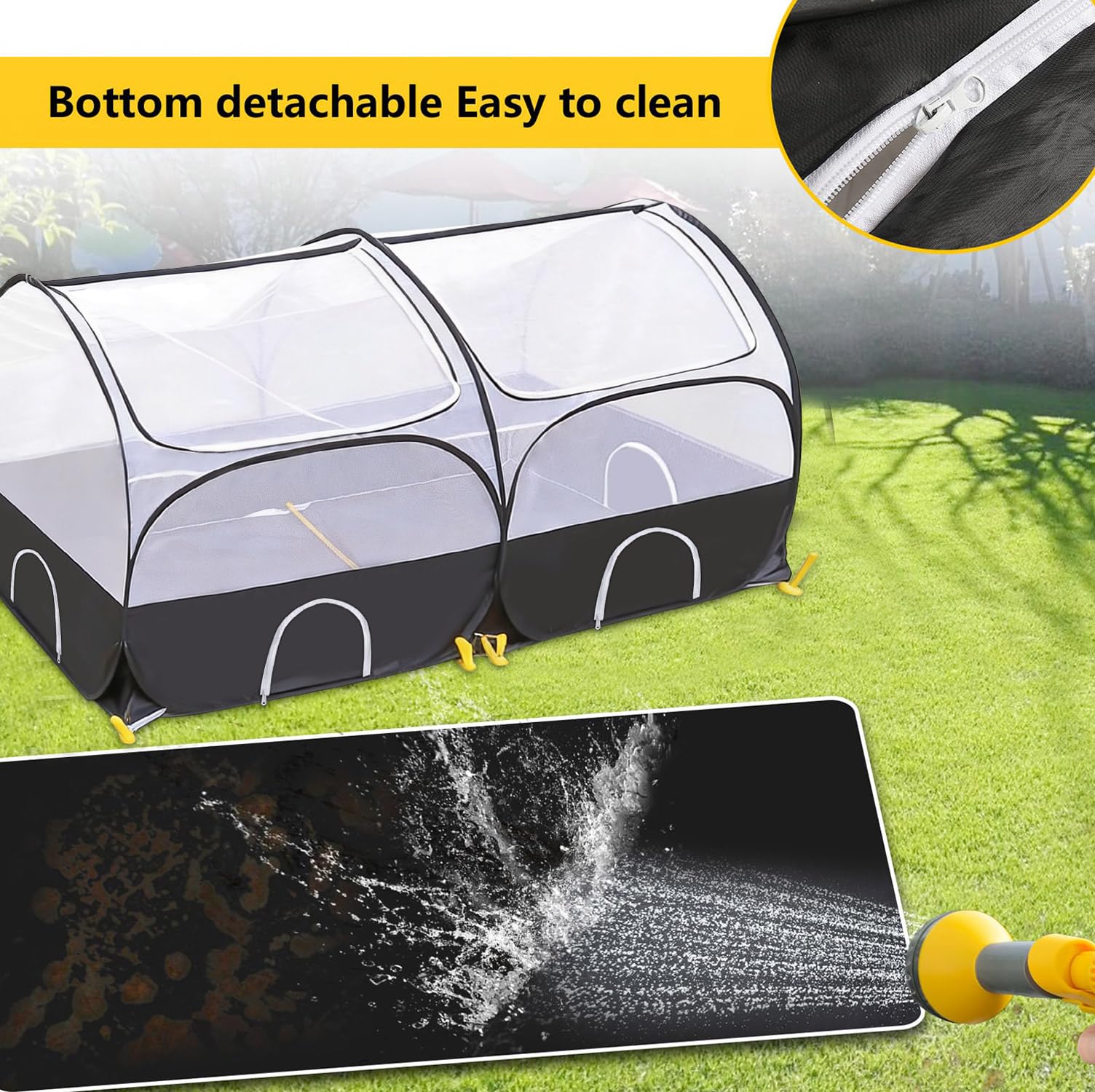 SlowTon breathable mesh fabric ensures airflow and pet comfort.