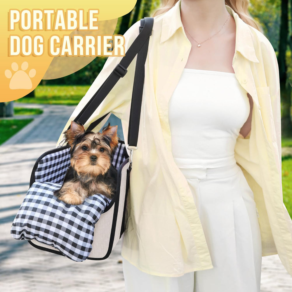 SlowTon console dog seat doubles as a portable travel shoulder bag