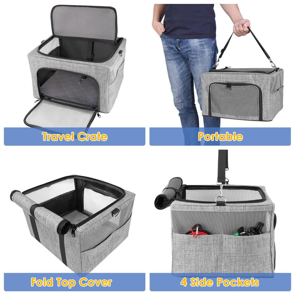SlowTon dog booster seat washable pee pad helps keep car clean.