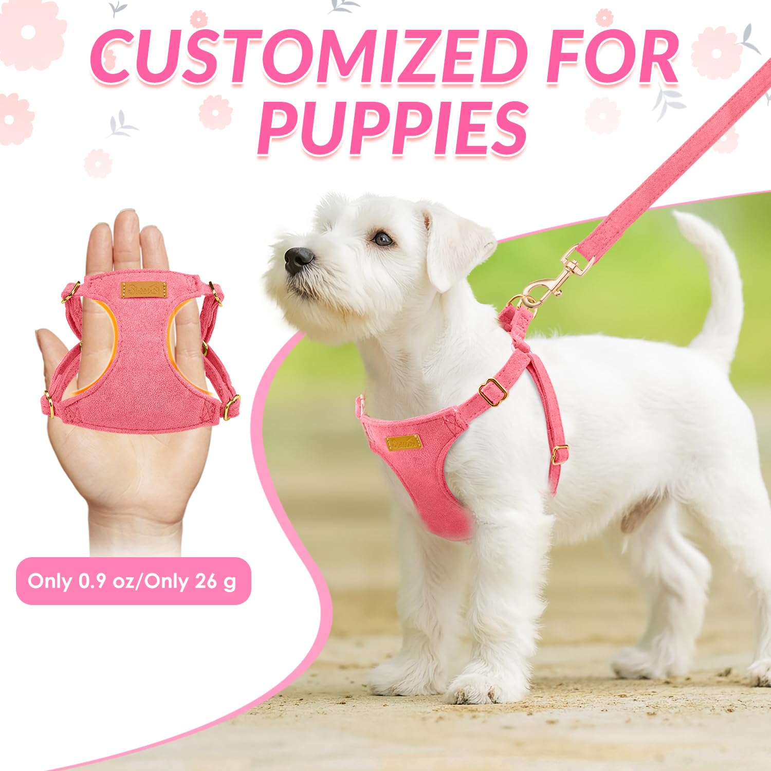 SlowTon dog harness buckle detail shows easy quick-release for daily walks