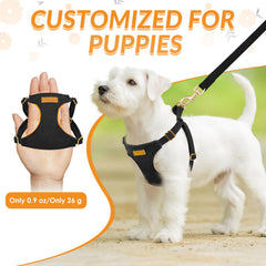 SlowTon harness soft cotton-suede material keeps skin healthy during outdoor walks.