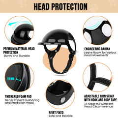 SlowTon helmet side view showing adjustable strap for secure fit.